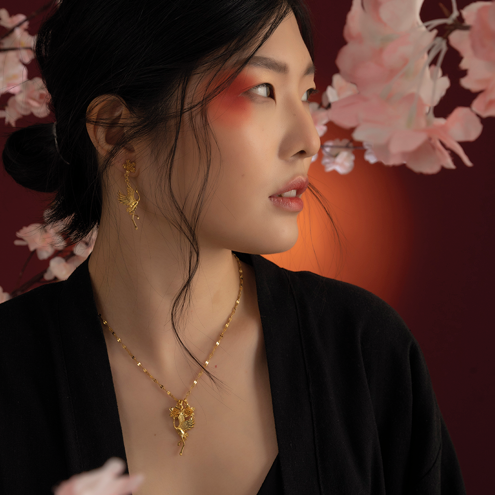Collar Grulla + Sakura
