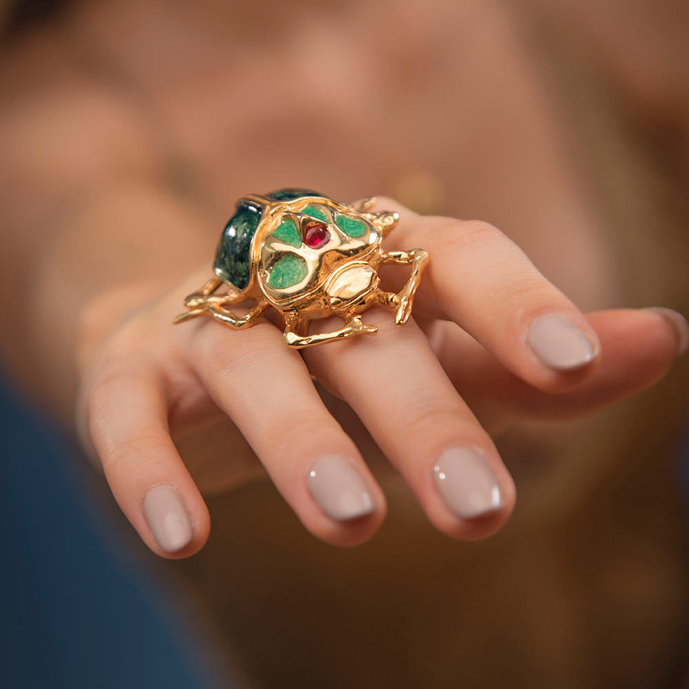 ANILLO MAXI ESCARABAJO EGIPCIO – SIMPLE Joyas a Mano