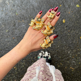 ANILLO MEDIUM KOALA MOTHER & BABY PINTADO
