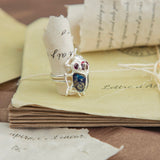 ANILLO MINI ESCARABAJO AZUL