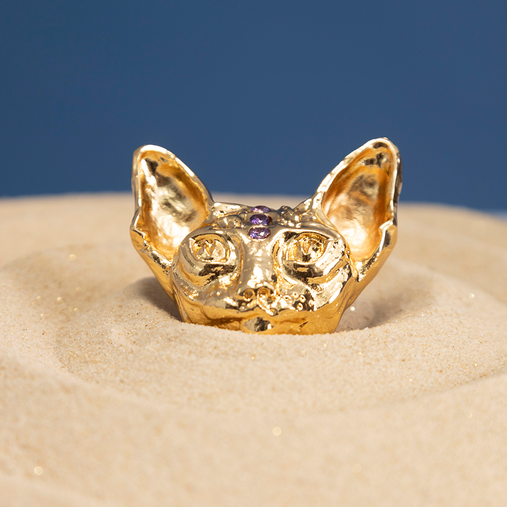 ANILLO MAXI GATO EGIPCIO