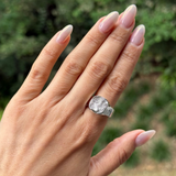 ANILLO CIRCULAR HUELLAS ALMAS GEMELAS