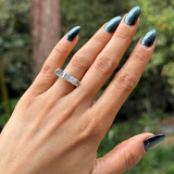 ANILLO OVALO HUELLAS ALMAS GEMELAS