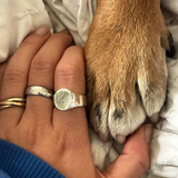 ANILLO CIRCULAR HUELLAS ALMAS GEMELAS