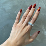 ANILLO OVALO HUELLAS ALMAS GEMELAS