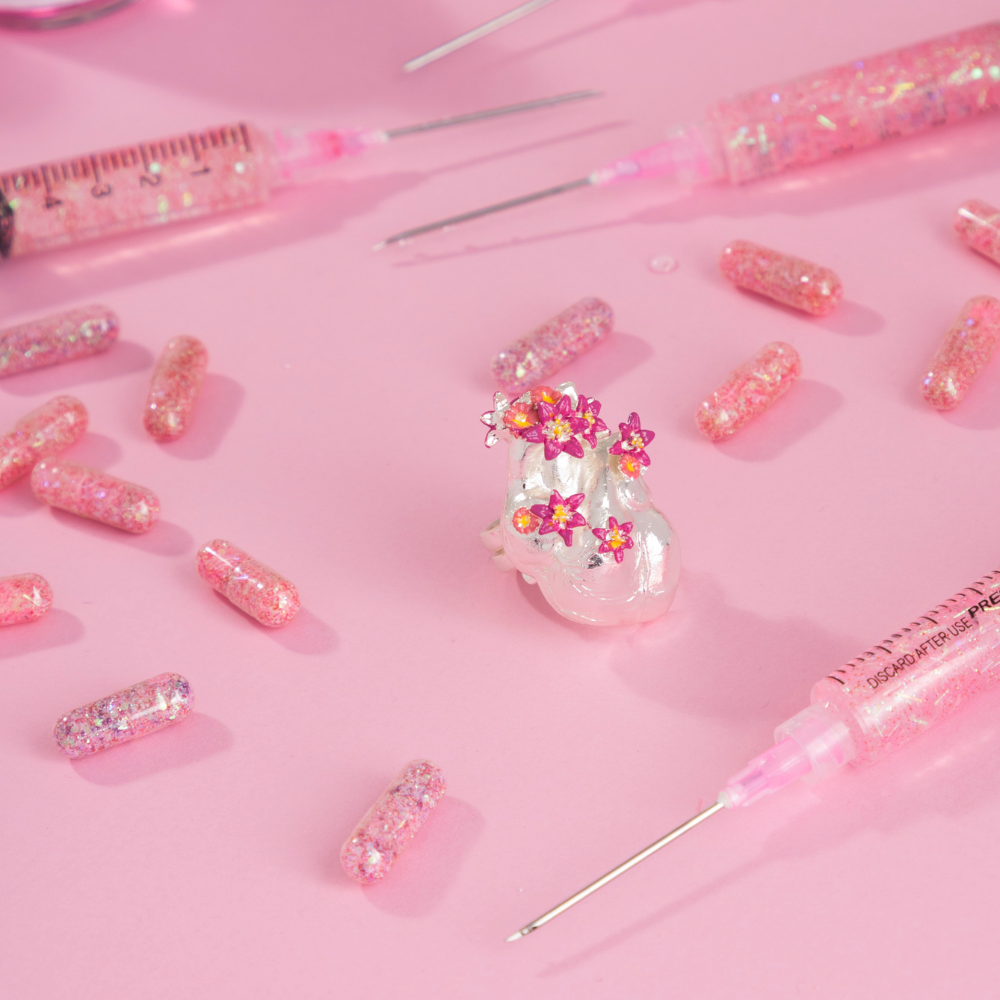 ANILLO CORAZÓN ANATÓMICO MAXI PINTADO