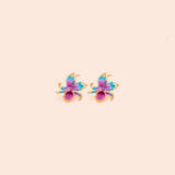 ARETES CATALEYA MEDIANA PINTADOS