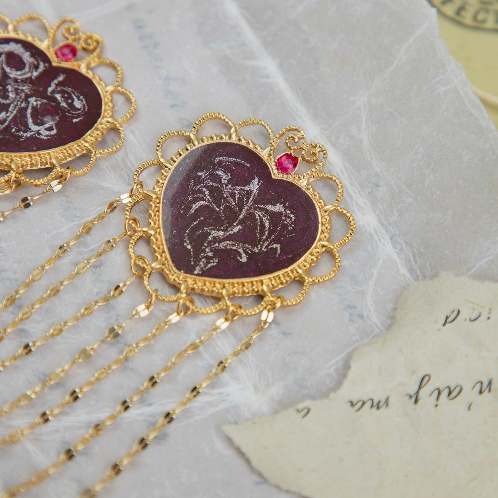 ARETES EL CORAZON DE ELOISA