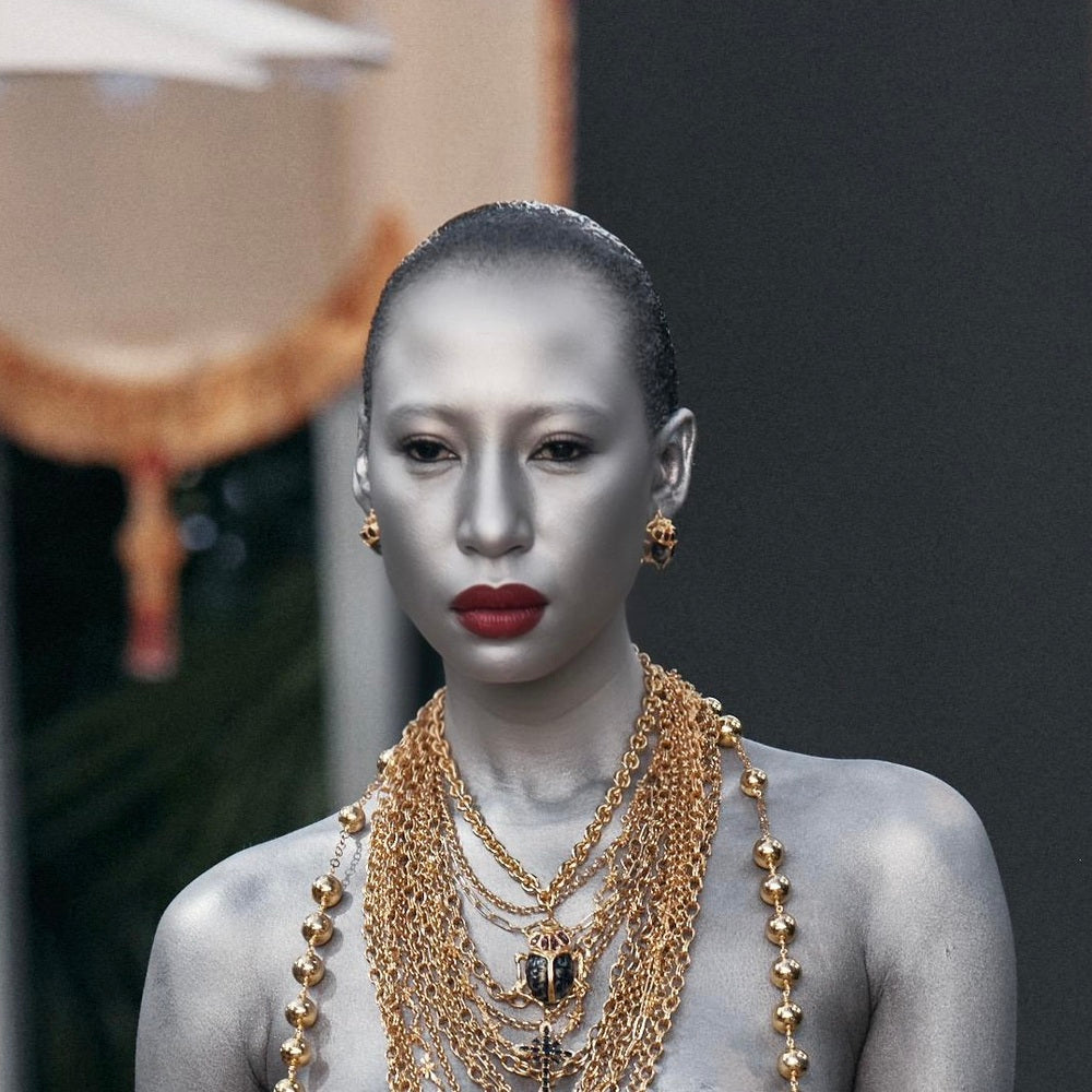 ARETES ESCARABAJO AZUL