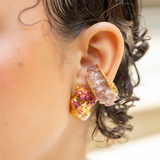 Aretes Corazón Anatómico Pintados