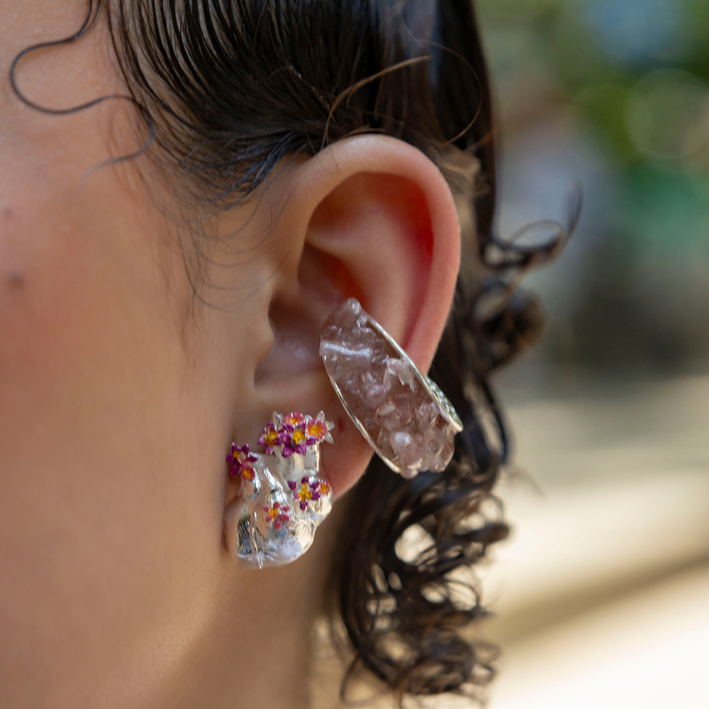 Aretes Corazón Anatómico Pintados