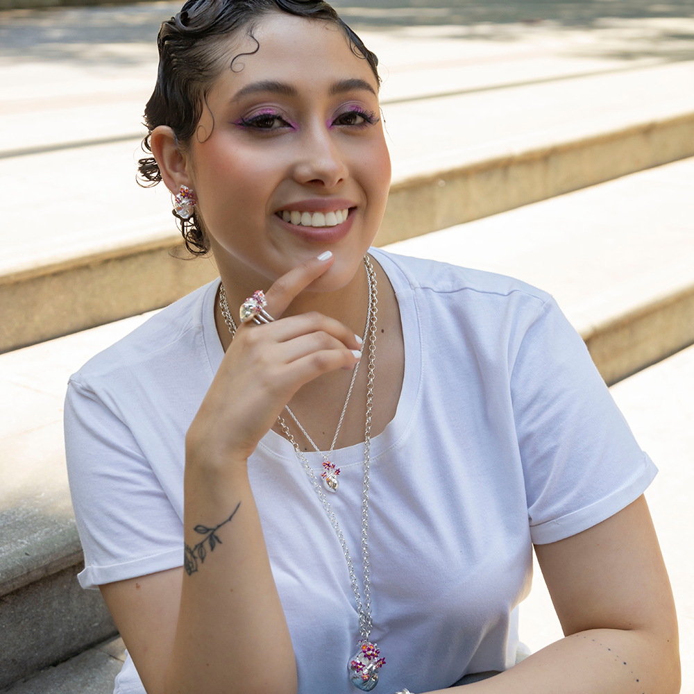 Aretes Corazón Anatómico Pintados