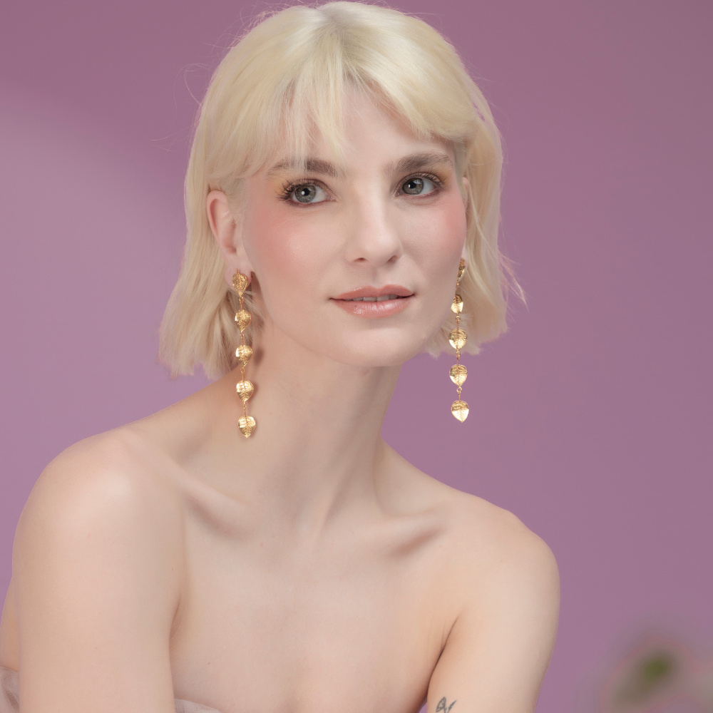 ARETES HOJA EUCALIPTO