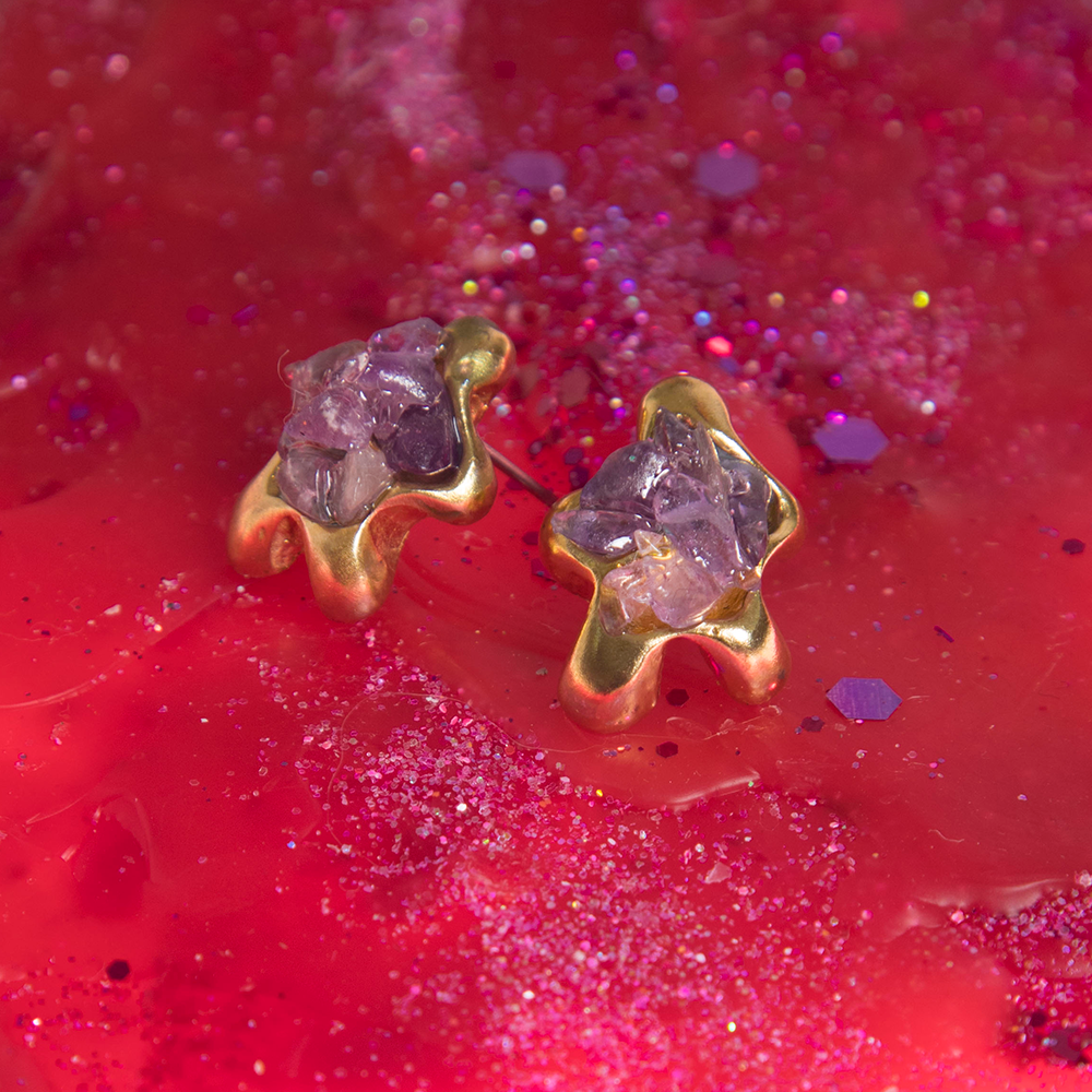 ARETES LAVA AMATISTA