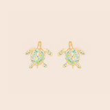 ARETES TORTUGA MARINA PINTADOS