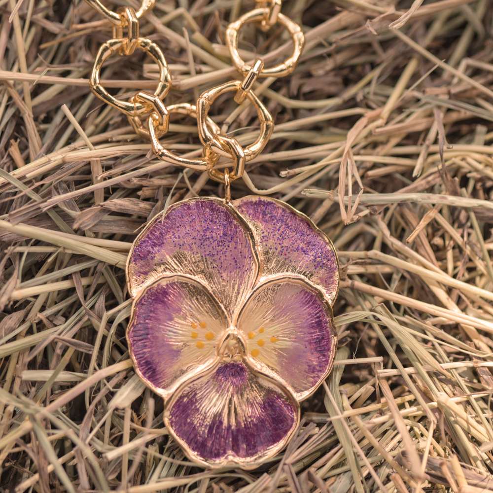 COLLAR FLOR PENSAMIENTO