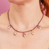 COLLAR CORAZÓN ANATÓMICO MINI Y GRANATES