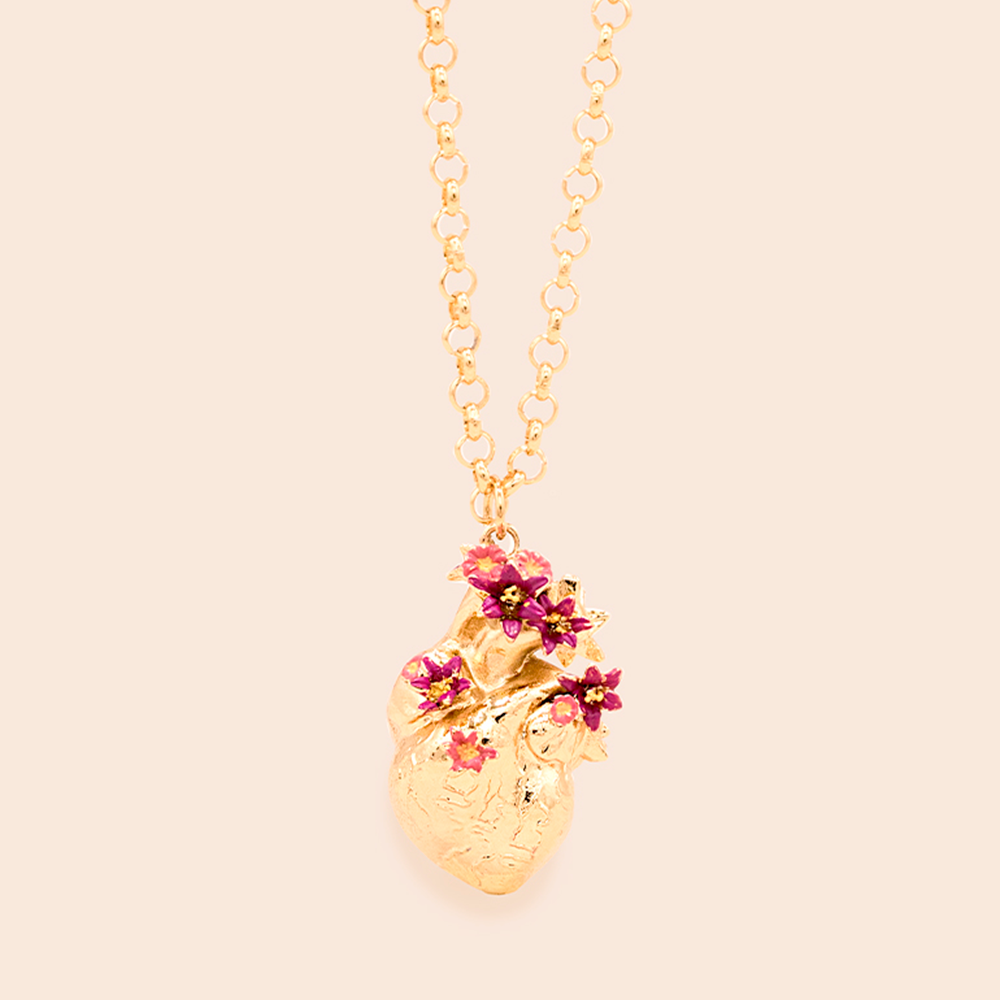 COLLAR CORAZÓN ANATÓMICO PINTADO MAXI