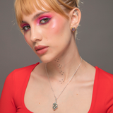 ARETES LAVA AMATISTA