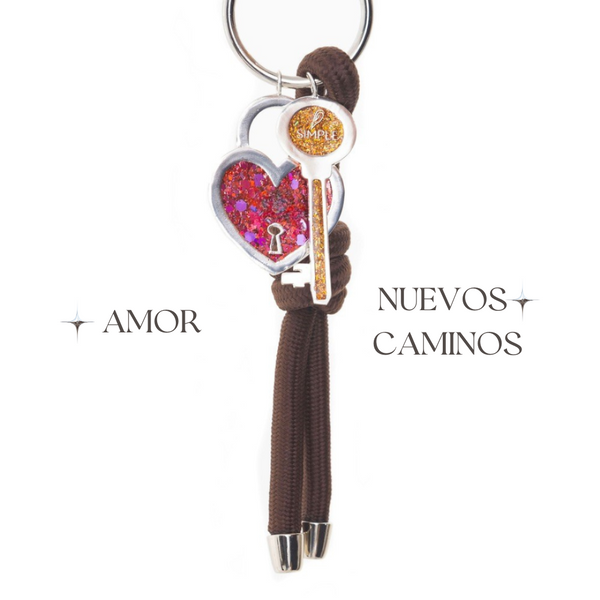 LLAVERO CORAZÓN Y LLAVE ♥️ 🗝️