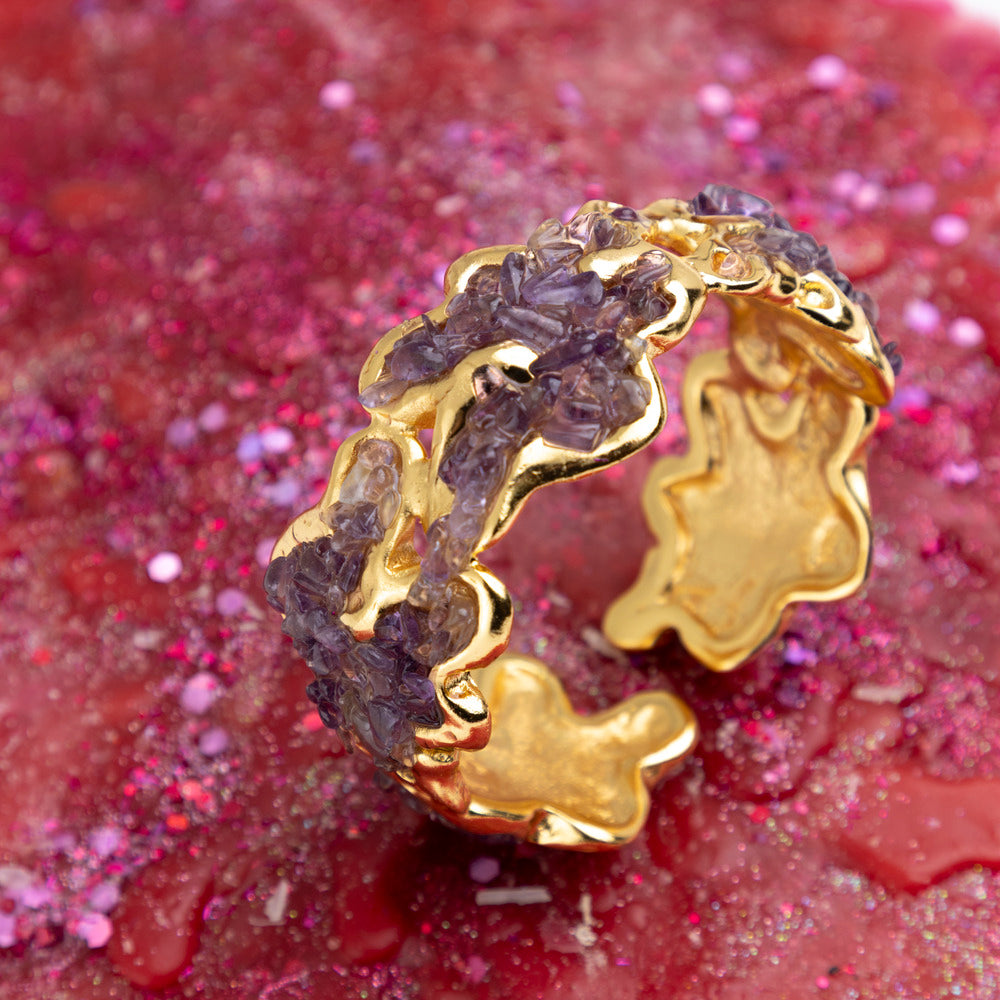 PULSERA LAVA AMATISTA