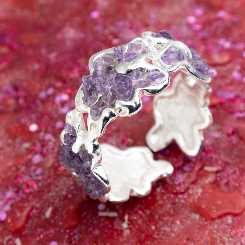 PULSERA LAVA AMATISTA