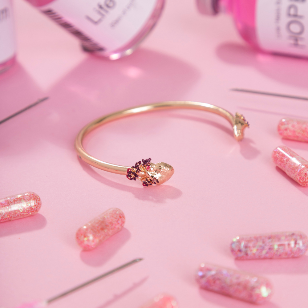 PULSERA CORAZÓN ANATÓMICO MINI PINTADO