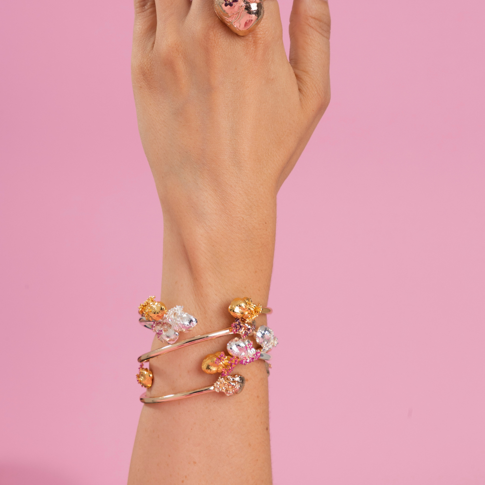 PULSERA CORAZÓN ANATÓMICO MINI PINTADO