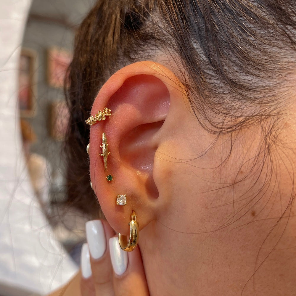 TOPO MINI COCODRILO ORO 18K