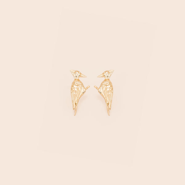 Aretes Pájaro Carpintero